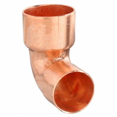 Ez-Fluid 3/4 x 1/2 C x C COPPER 90 Degrees ELBOW EZCE318